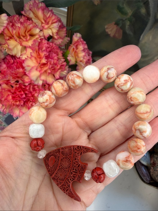 Jewelry - FOLLOW THE RED ROAD • The Faraway No. 01 • Artisan Gemstone Bracelet: B1329